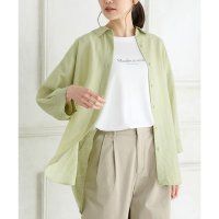 Honeys/ハニーズ Honeys 7分袖ゆるシャツ トップス シャツ ブラウス ハニさら 接触冷感 フロントボタン レギュラーカラー 麻混 レーヨン混 ナイロン混 レディ/508266017