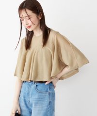 SHIPS Colors WOMEN/《予約》SHIPS Colors:〈手洗い可能〉シアー フレアスリーブ ニット◆/508326525